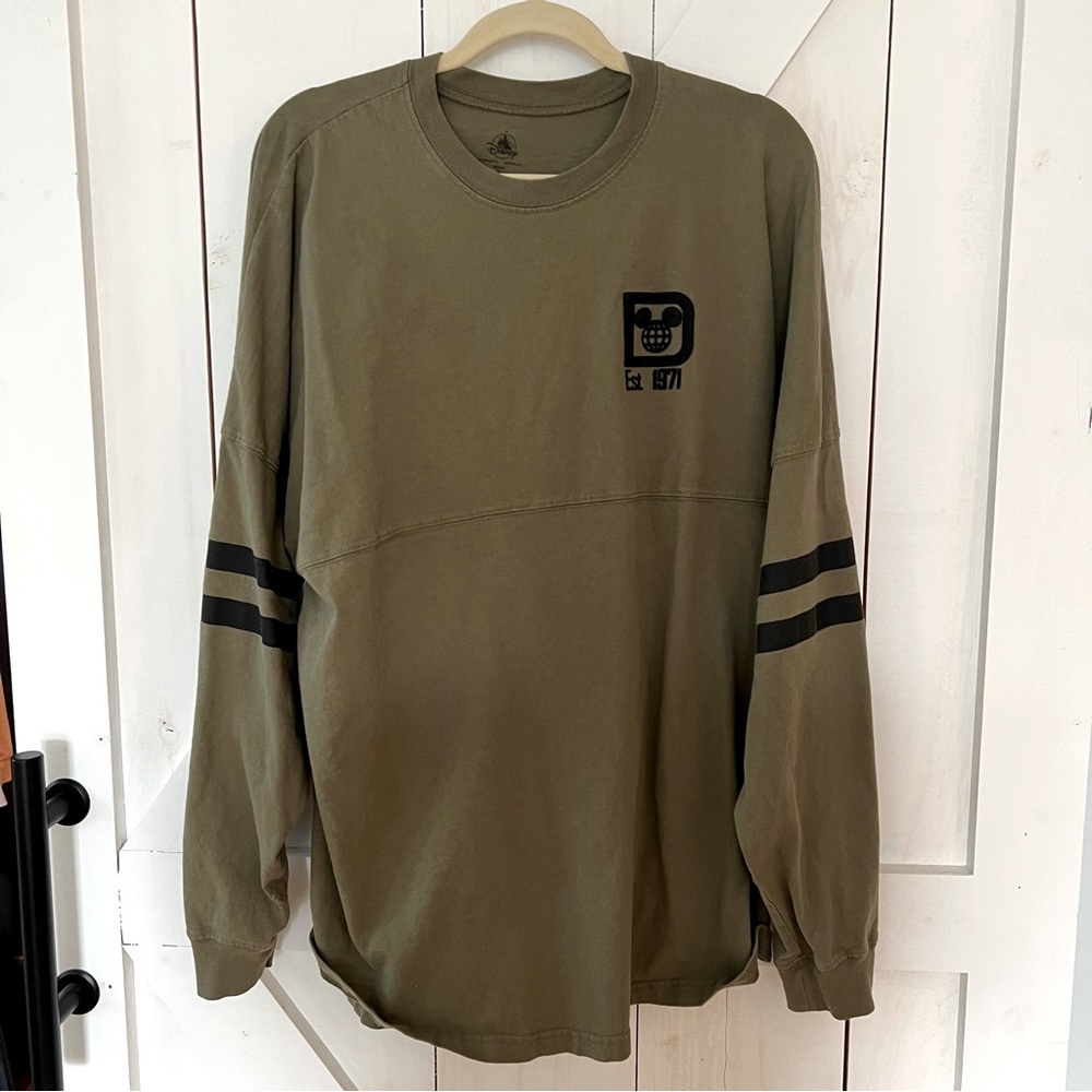 Walt Disney World Spirit Jersey Olive Green Size XL